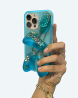 Ishi Phone Case in Blue Jewlz