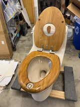 Ear & Time Wooden Toilet Seat for Elongated Toilet