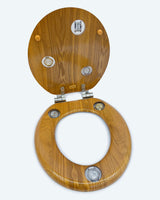 Timeless Wooden Toilet Seat in Round