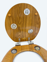 Timeless Wooden Toilet Seat in Round