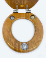 Timeless Wooden Toilet Seat in Round