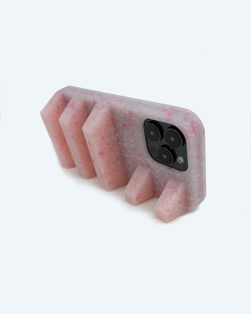 Geta iPhone Case in Recycled Pink Speckle