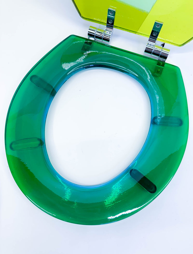 ARCHIVE: Stained Glass but Not Stained Glass Toilet Seat - ROUND