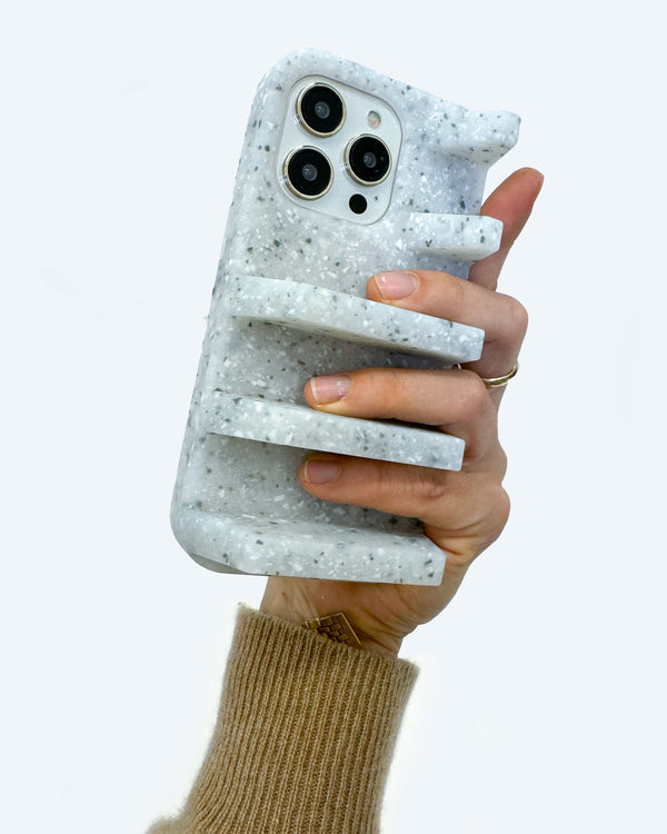 Geta Phone Case in Speckled Stone