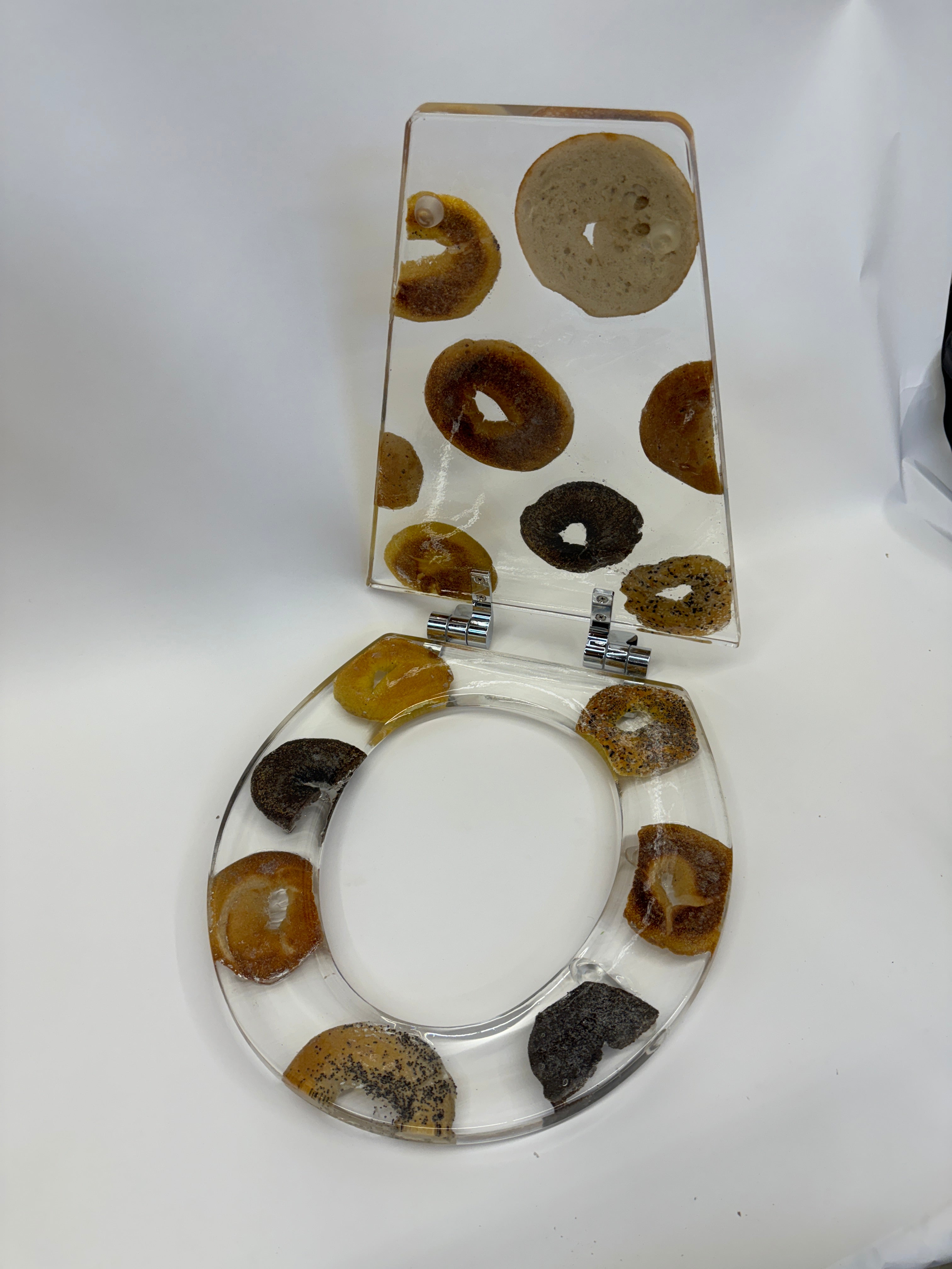 Custom Bagel Toilet Seat for The Laundromat, San Francisco.