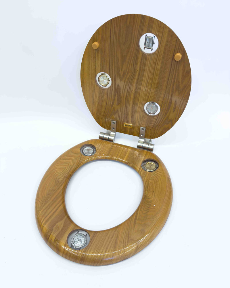Time is Relative Toilet Seat in Round