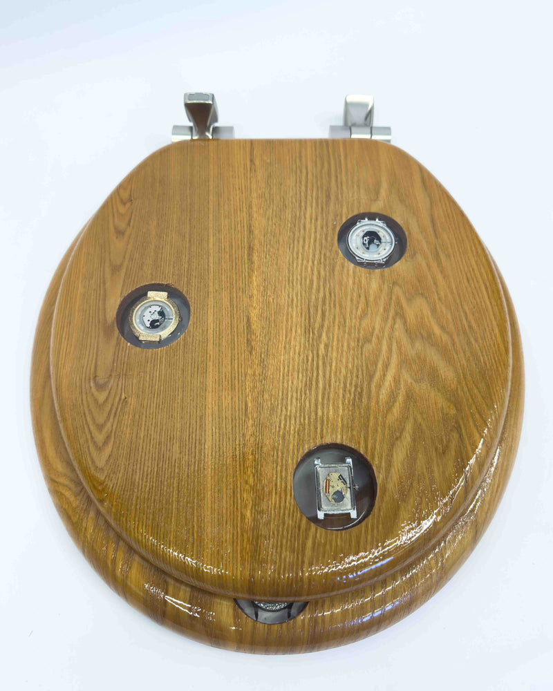 Time is Relative Toilet Seat in Round