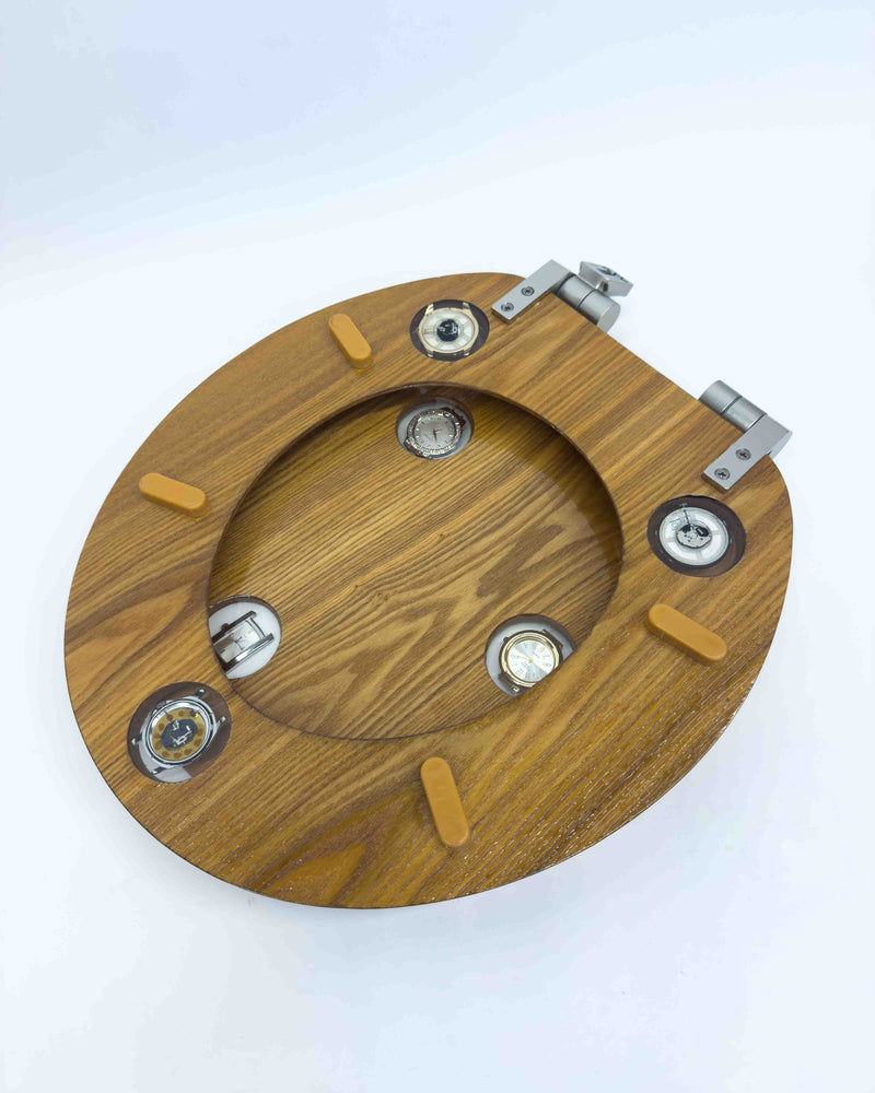 Time is Relative Toilet Seat in Round