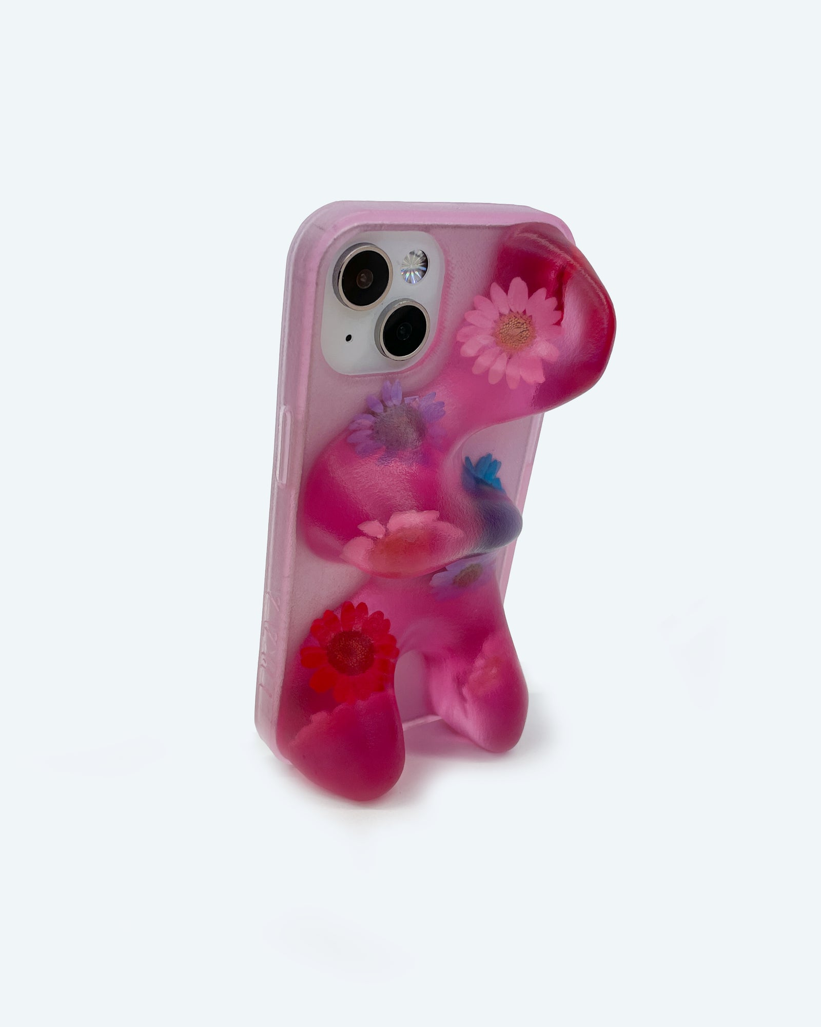 Rady☆トロピカルフラワーiPhoneケース 天然木♡名入れ♪レトロトロピカルフラワー グリーン iPhoneケース