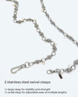 The Chain Crossbody with Pearls