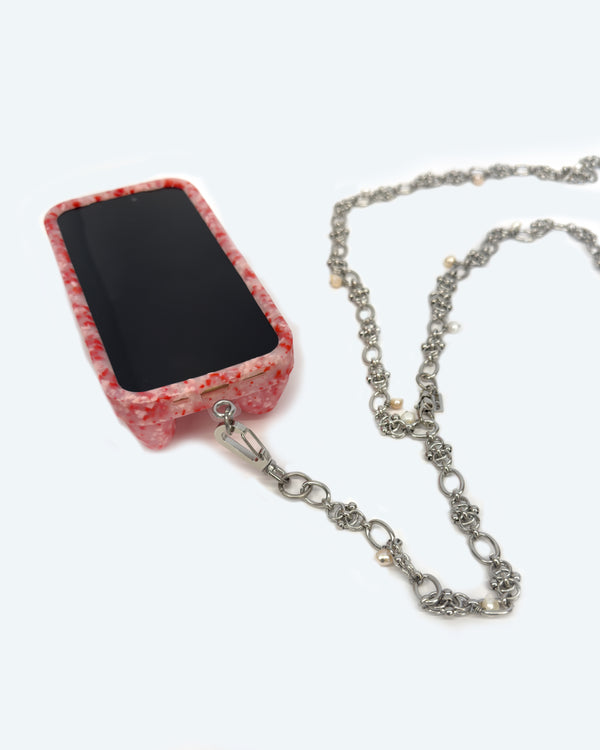 The Chain Crossbody with Pearls