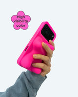 Ishi Phone Case in Neon Pink