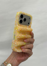 Nami Phone Case in Speckled Peach