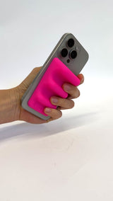 Tsunami Magsafe Grip & Stand in Neon Pink