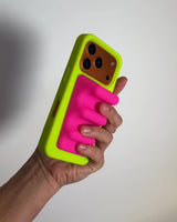 Tsunami Magsafe Grip & Stand in Neon Pink