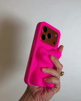 Ishi Phone Case in Neon Pink