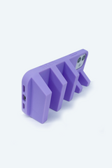 Lilac 3d ergonomic phone case and phone stand