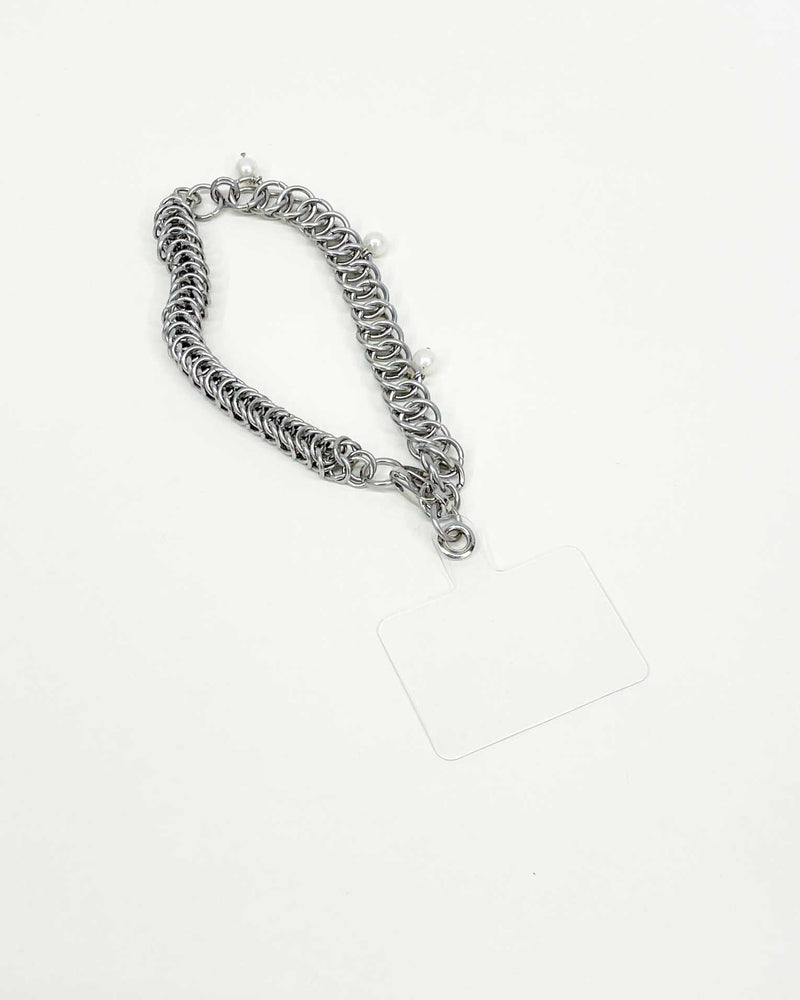 wristlet phone case with pearls