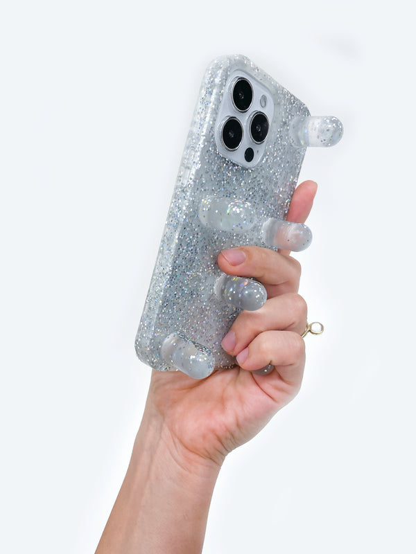 Poki Phone Case in Sparkle Cloud