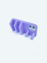 Lilac 3d ergonomic phone case and phone stand